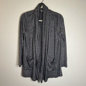 Athleta Cardigan Sweater Womens  Small S Long Sleeve Open Pockets Black